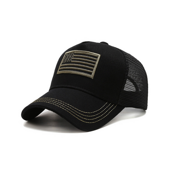 American Flag Trucker Hat with Adjustable Strap Jupiter Gear