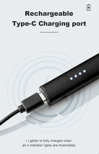 Black Flameless Lighter The Roosevelts Candle Co.