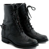 Black Leather Victorian Ankle Boots Atitlan Leather