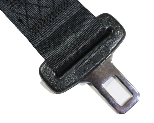 Black Retractable Forklift Replacement Seatbelt w/ Hardware RatchetStrap.Com