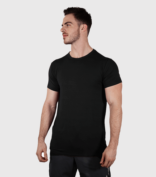 Bamboo Aerotech T-Shirt - Black Bamtech