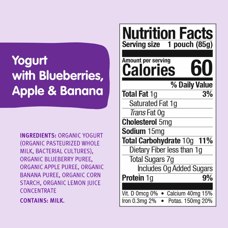 Classic Cow Breakfast Bundle: Cow Milk, Oat, Blueberries, Apple & Banana Yogurt