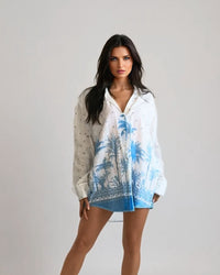 Palma Cotton Boyfriend Shirt Baliawear