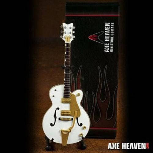 ToyShnip Brian Setzer White Hollow Body Miniature Guitar Replica