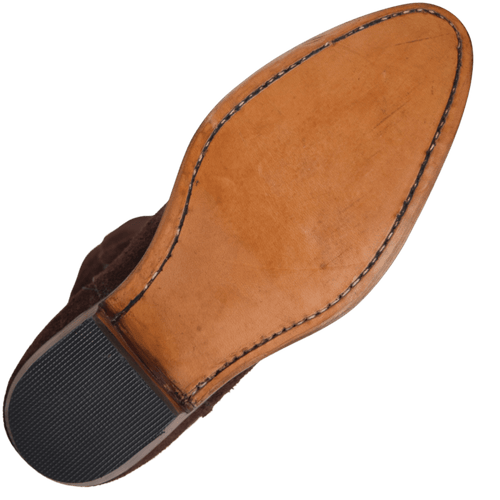 Brown Leather Victorian Ankle Boots Atitlan Leather