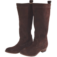 Brown Slouchy Suede Boots Atitlan Leather