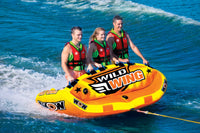 WOW Sports Wild Wing 3 Person Towable Water Tube For Pool and Lake (18-1130) Jupiter Gear