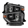 AlphaRex 14-21 Toyota Tundra MK II LUXX-Series LED Projector Headlights Alpha-Black OffRoadUSA.com