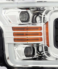 AlphaRex 18-20 Ford F150 PRO-Series Halogen Projector Headlights Chrome OffRoadUSA.com