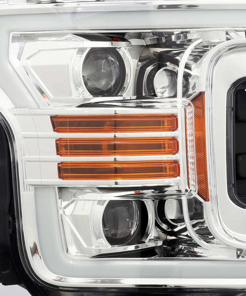 AlphaRex 18-20 Ford F150 PRO-Series Halogen Projector Headlights Chrome OffRoadUSA.com
