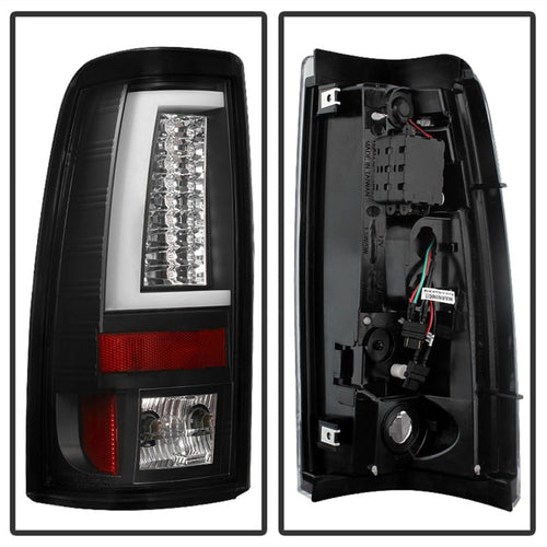 Spyder Chevy Silverado 1500/2500 99-02 Version 2 LED Tail Lights - Black ALT-YD-CS99V2-LED-BK OffRoadUSA.com