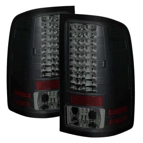 Spyder GMC Sierra 07-13 (Not 3500 Dually 4 Rear Wheels)LED Tail Lights Blk Smke ALT-YD-GS07-LED-BSM OffRoadUSA.com