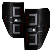 Spyder 09-14 Ford F150 V2 Light Bar LED Tail Lights - Blk Smoke (ALT-YD-FF15009V2-LBLED-BSM) OffRoadUSA.com