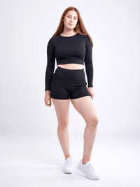 JupiterGear High-Waisted Athletic Shorts with Side Pockets Jupiter Gear