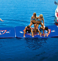 WOW Sports Floating Pool and Lake Water Walkway and Lounge - Yellow (12-2050) Jupiter Gear