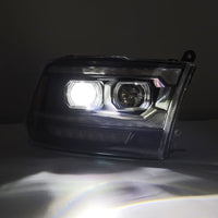 AlphaRex 09-18 Ram Truck (MK II 5th Gen 2500 Style) LUXX-Series LED Projector Headlights Black OffRoadUSA.com