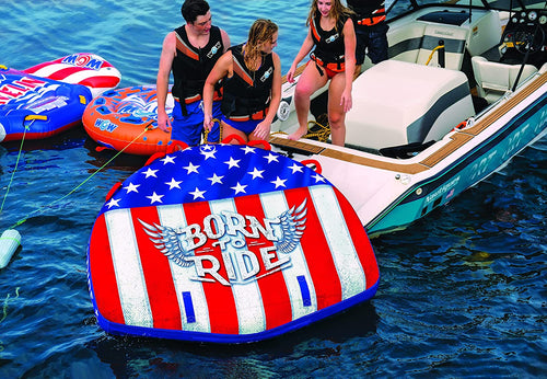 WOW Sports Born to Ride 3 Person 3P Towable (22-WTO-3982) Jupiter Gear