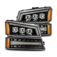 AlphaRex 03-06 Chevrolet Silverado/02-06 Avalanche (without body cladding) NOVA-Series LED Projector Headlights Black OffRoadUSA.com