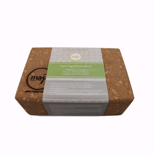 100% Cork Yoga & Pilates Block Jupiter Gear