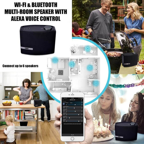 Wi-Fi & Bluetooth Multi-Room Speaker with Amazon Alexa Voice Control Jupiter Gear