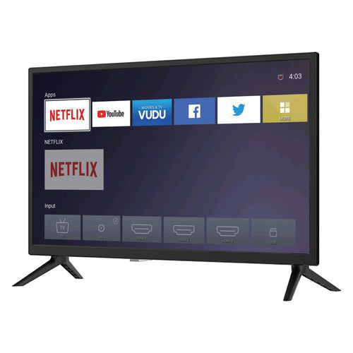 24" Supersonic Smart HDTV DLED HD WiFi with 3 HDMI Inputs and 2 USB Inputs Jupiter Gear