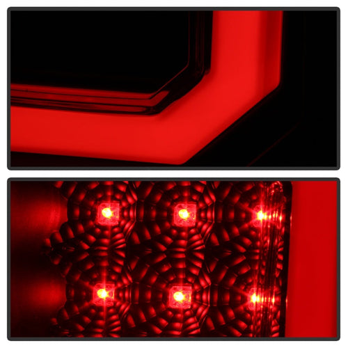 Spyder 07-13 Toyota Tundra V2 Light Bar LED Tail Lights - Smoke ALT-YD-TTU07V2-LB-BSM OffRoadUSA.com