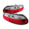 Spyder Honda Civic 92-95 3DR LED Tail Lights Red Clear ALT-YD-HC92-3D-LED-RC OffRoadUSA.com