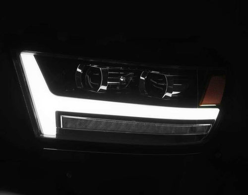 AlphaRex 19-24 Ram 1500 LUXX-Series LED Projector Headlights Jet Black OffRoadUSA.com