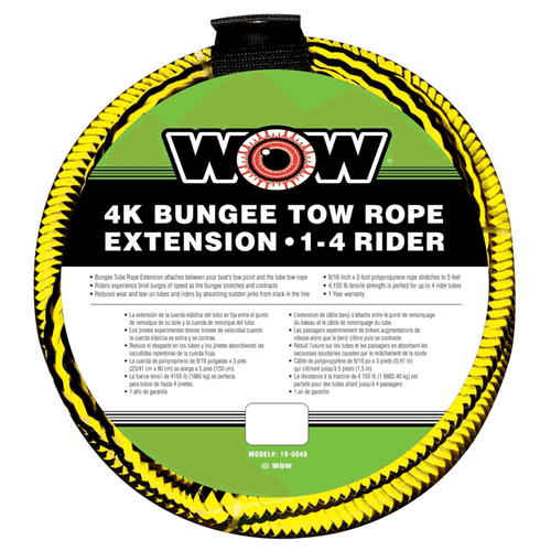 WOW Watersports 4K Bungee Tow Rope Extension Jupiter Gear