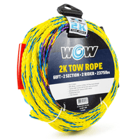 WOW Watersports 60ft 2-Rider 2K Tow Rope with 2 Sections Jupiter Gear