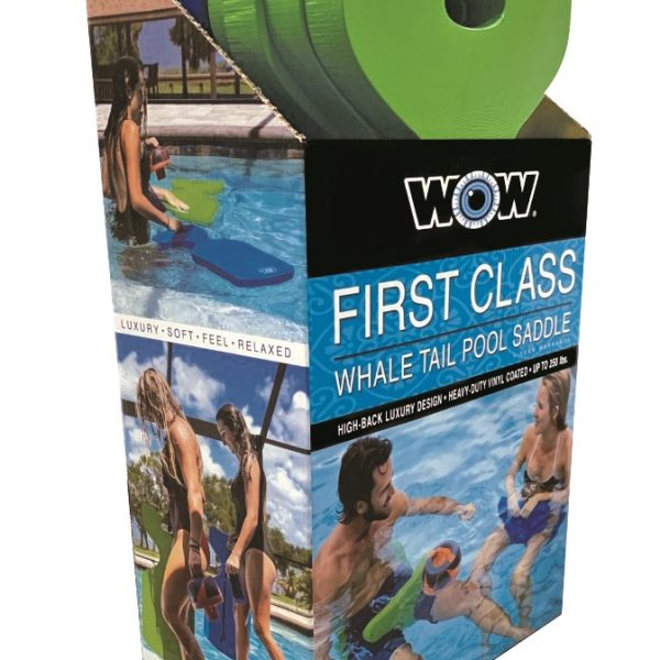 WOW Sports First Class Soft Dipped Foam Whale Tail Saddle Seats 6pck PDQ - Blue (20-2100) Jupiter Gear