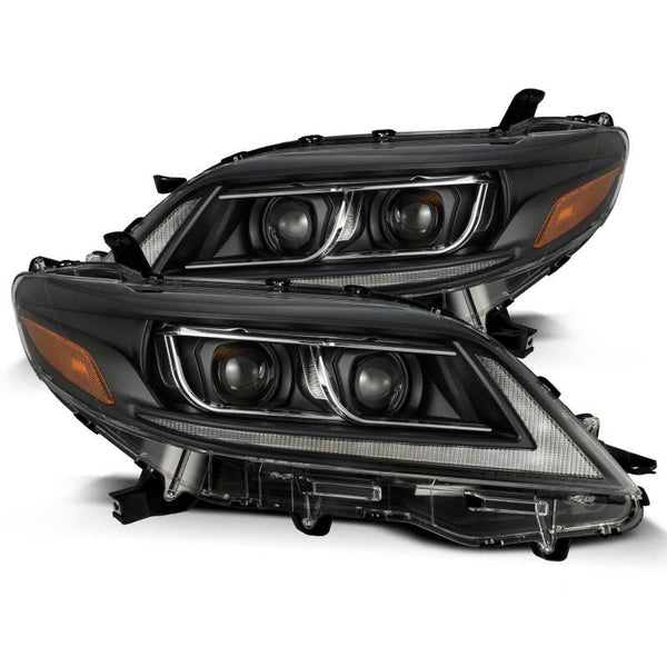 AlphaRex 11-20 Toyota Sienna PRO-Series Halogen Projector Headlights Black OffRoadUSA.com