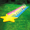 WOW Sports 40' x 8' Rainbow Star Super Slide with 2 Inflatable Sleds Jupiter Gear