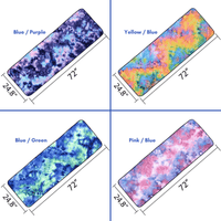 JupiterGear Tie Dye Yoga Mat Towel with Slip-Resistant Grip Dots Jupiter Gear