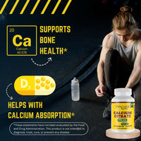 Shiny Leaf Bariatric Calcium Citrate Minis 600mg Tablets with Vitamin D3