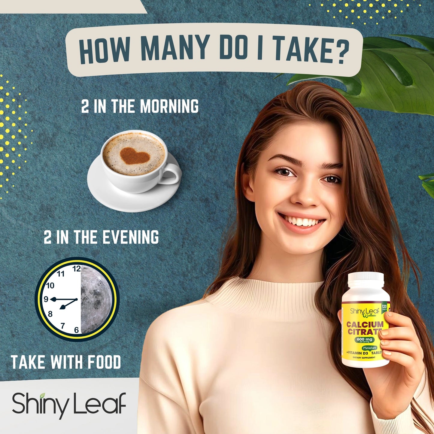 Shiny Leaf Bariatric Calcium Citrate Minis 600mg Tablets with Vitamin D3