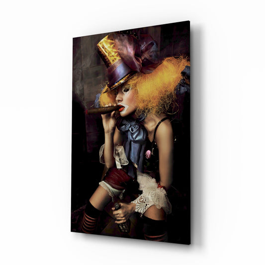Insigneart USA Insigneart USA Female Clown Glass Wall Art