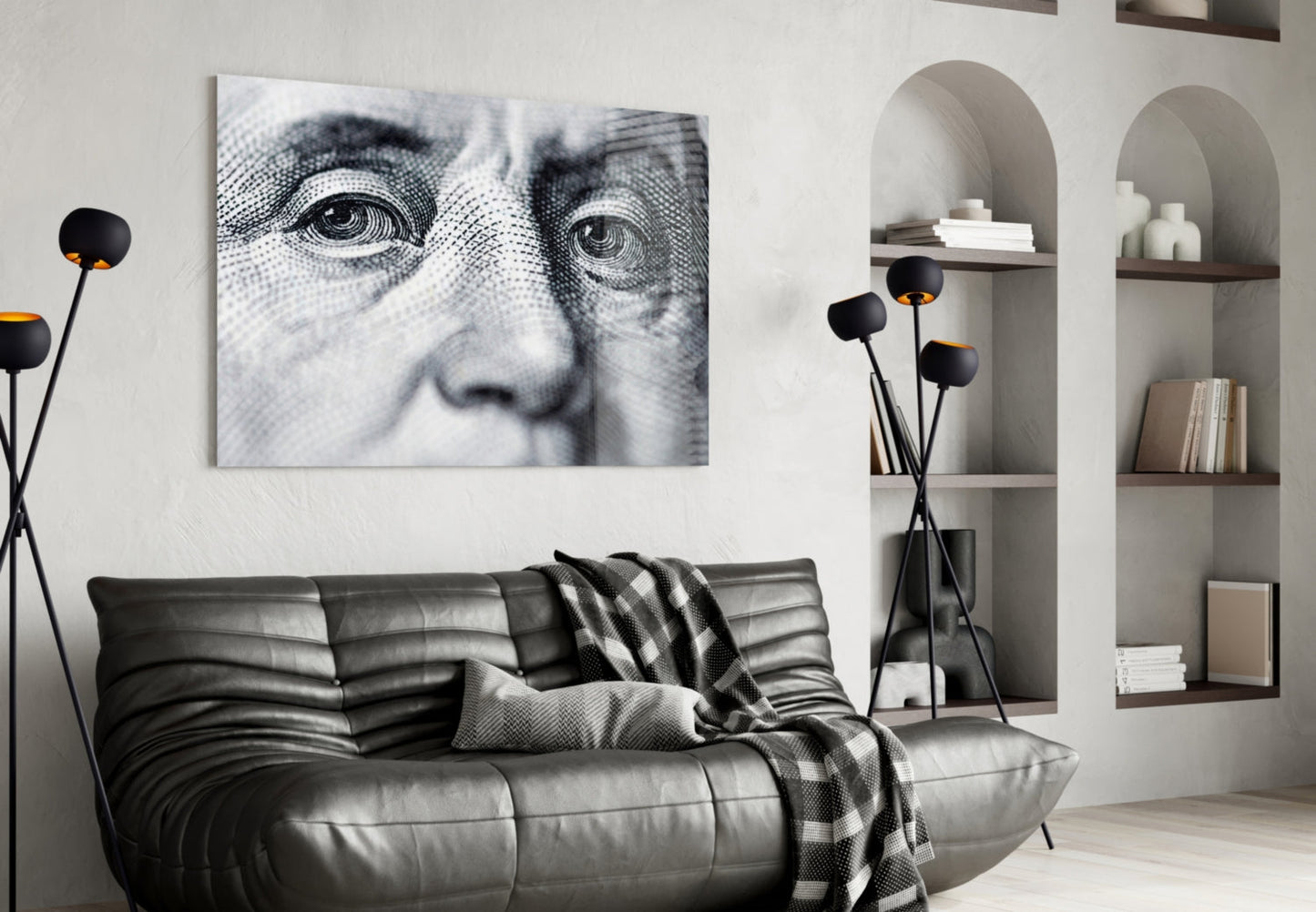 Insigneart USA Insigneart USA Benjamin Franklin Glass Wall Art