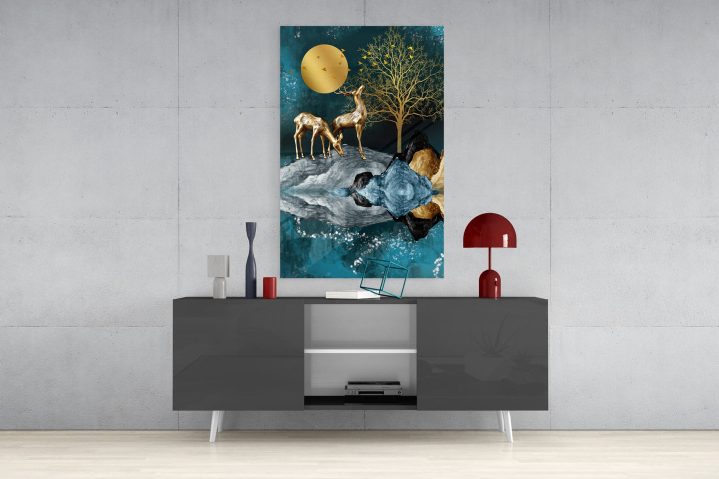 Insigneart USA Insigneart USA Deers Glass Wall Art