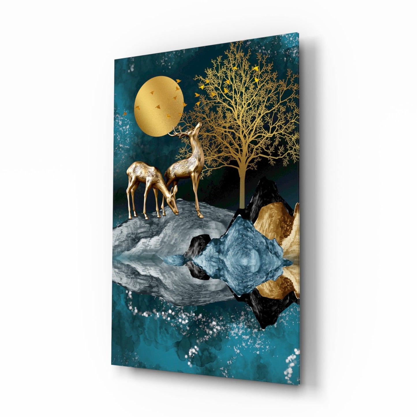 Insigneart USA Insigneart USA Deers Glass Wall Art