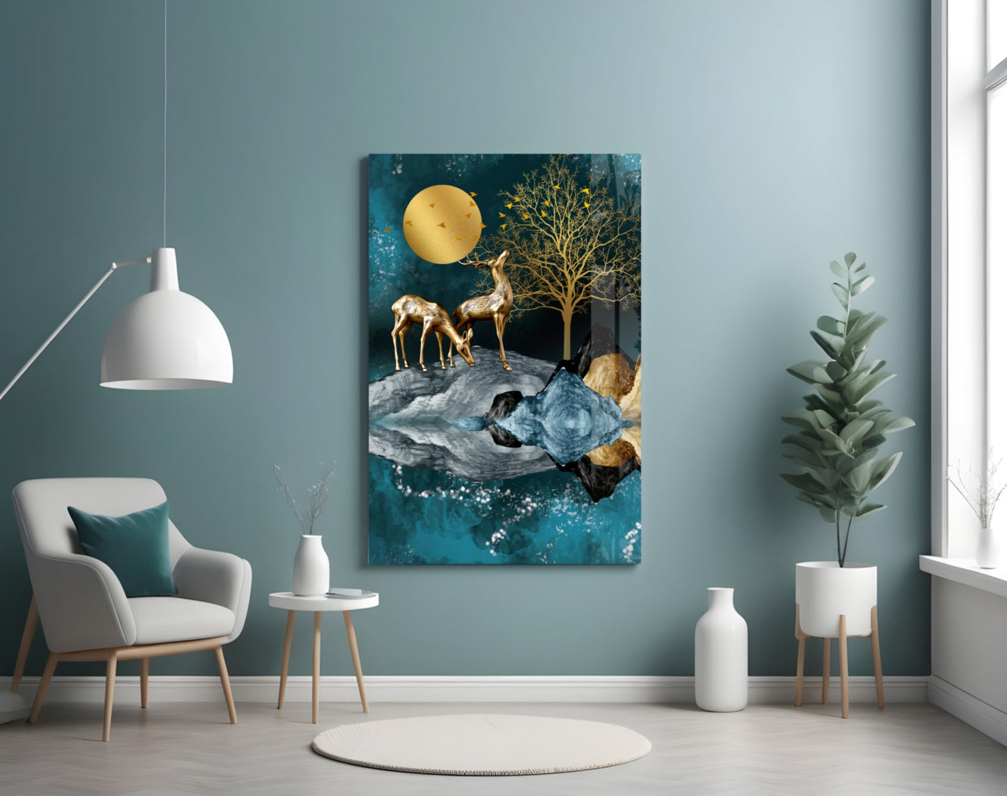 Insigneart USA Insigneart USA Deers Glass Wall Art