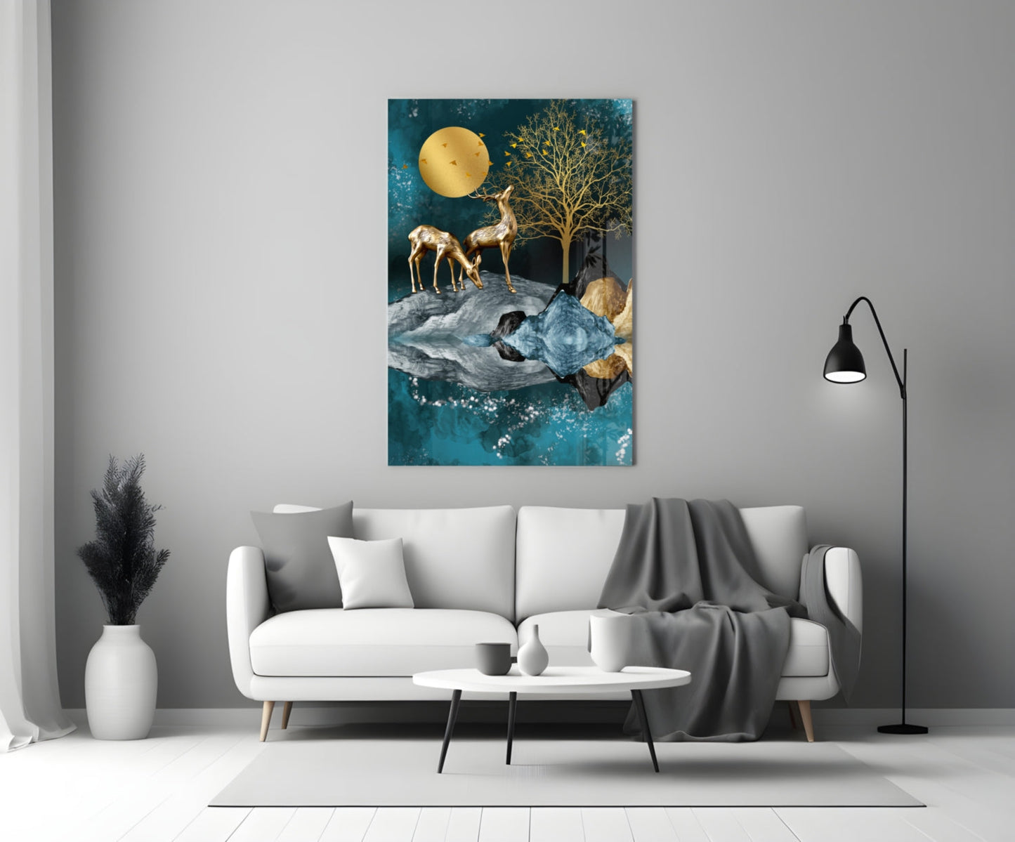 Insigneart USA Insigneart USA Deers Glass Wall Art