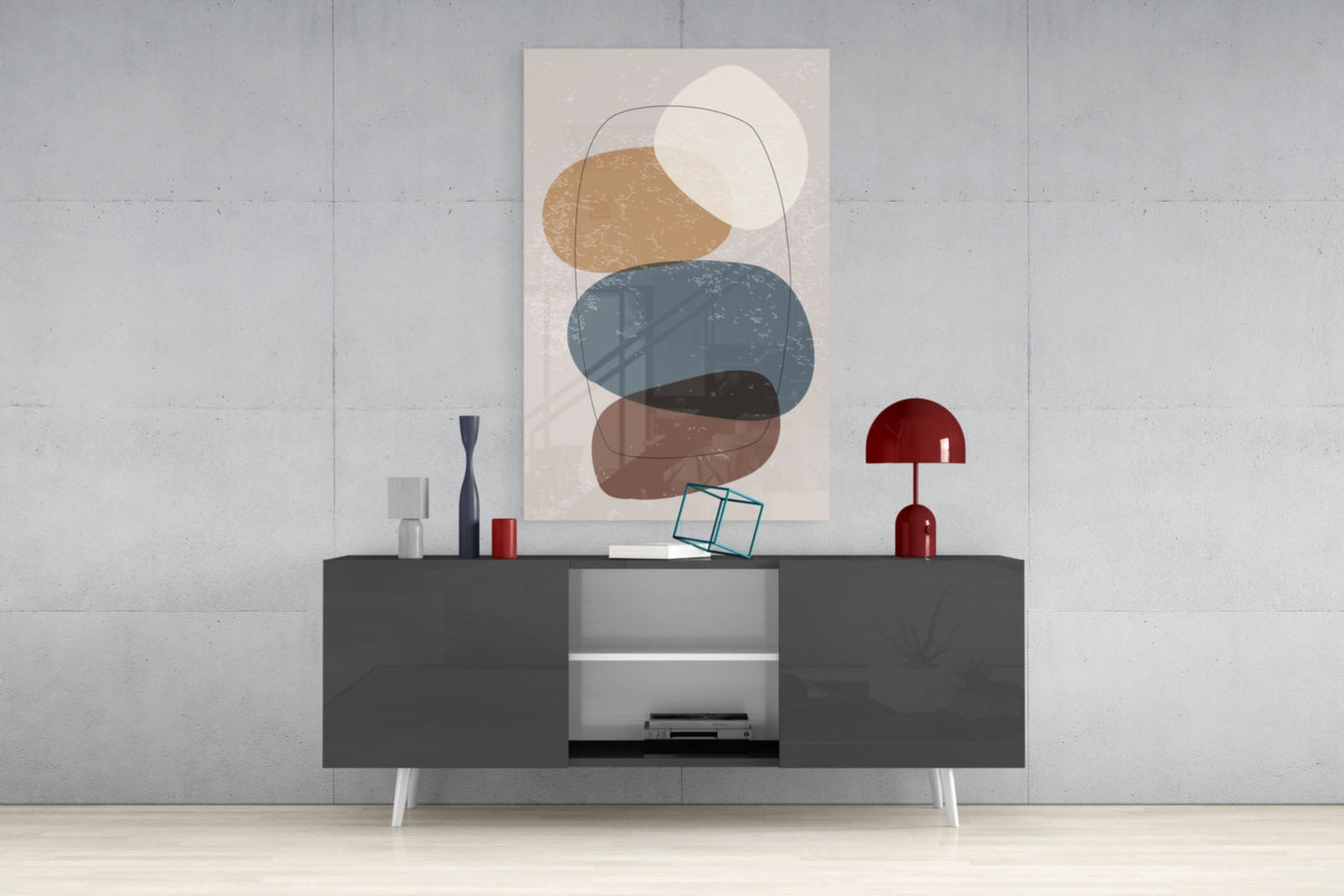 Insigneart USA Insigneart USA Abstract Shapes Glass Wall Art