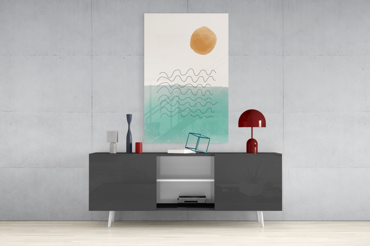 Insigneart USA Insigneart USA Abstract Shapes Glass Wall Art