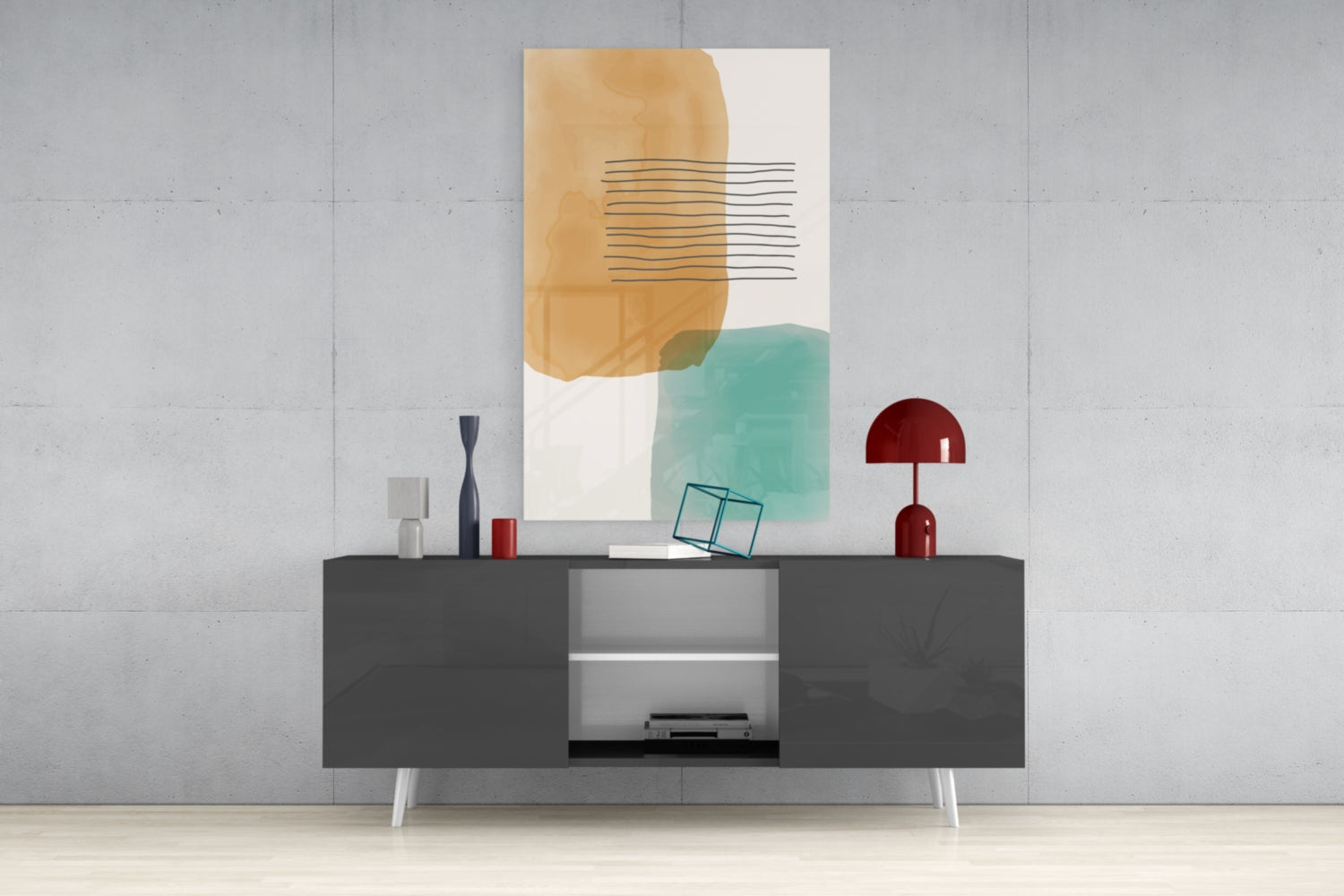 Insigneart USA Insigneart USA Abstract Shapes Glass Wall Art