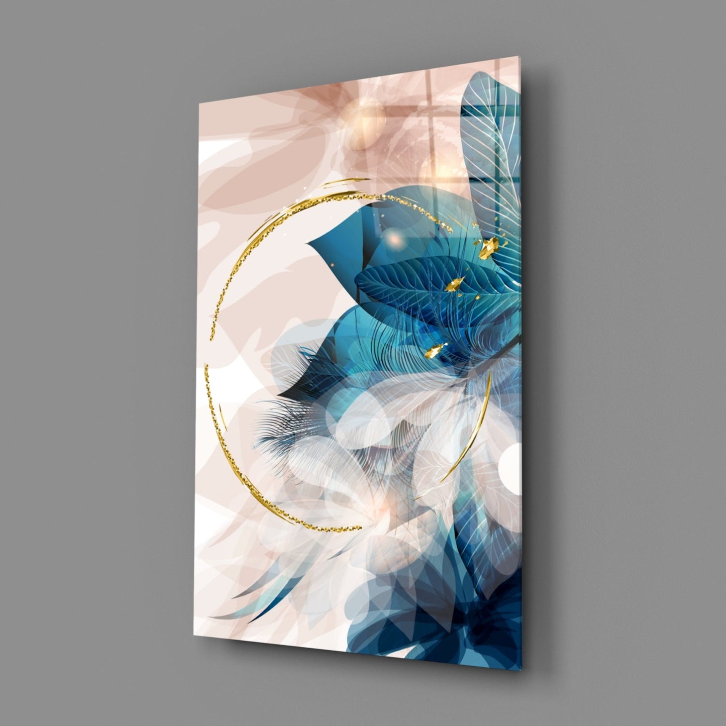 Insigneart USA Insigneart USA Abstract Flower Glass Wall Art
