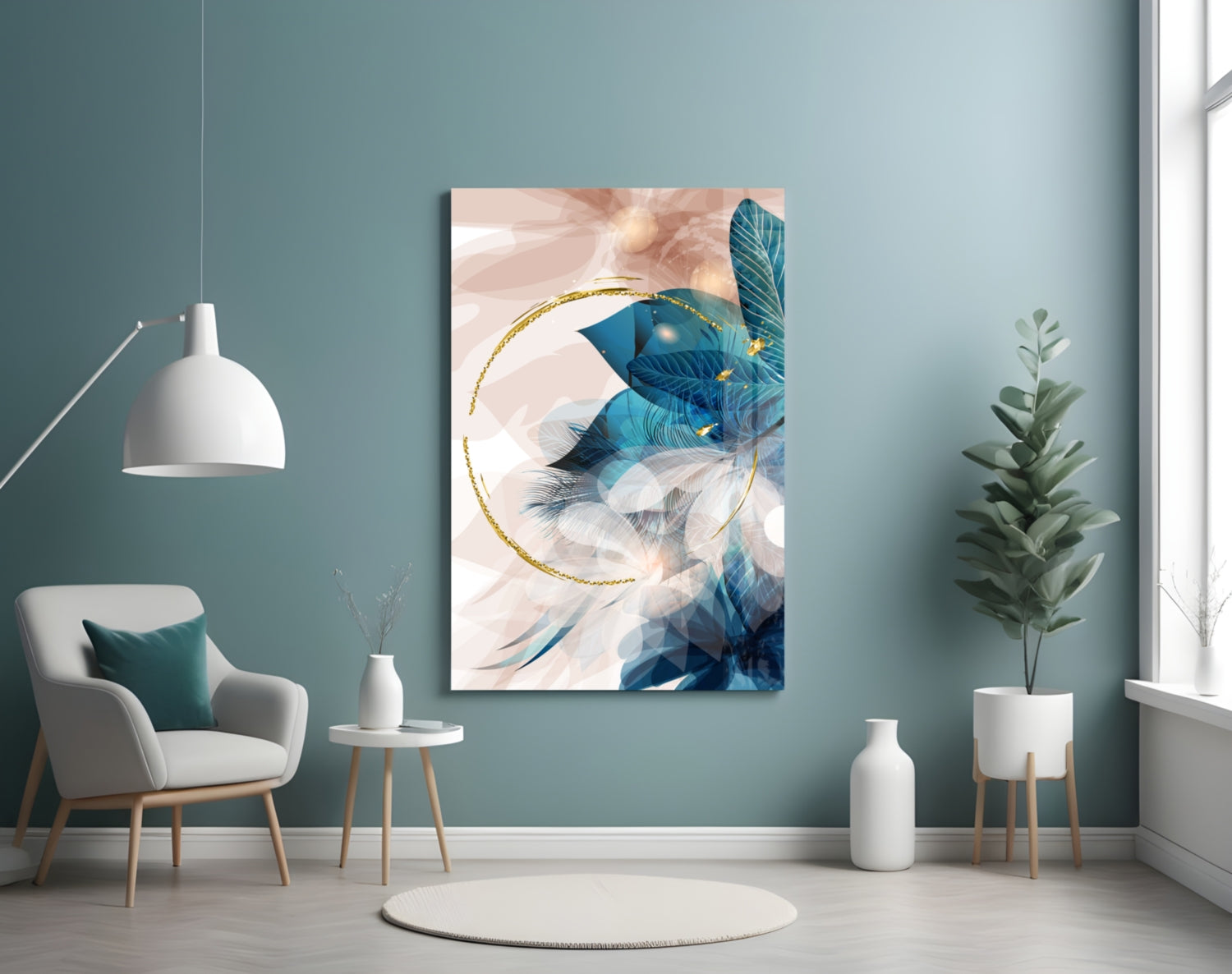 Insigneart USA Insigneart USA Abstract Flower Glass Wall Art