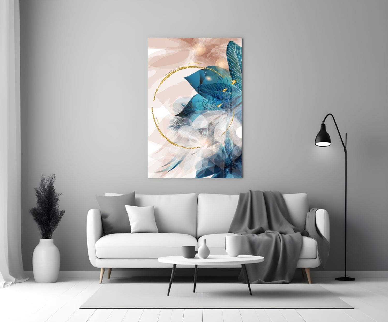 Insigneart USA Insigneart USA Abstract Flower Glass Wall Art