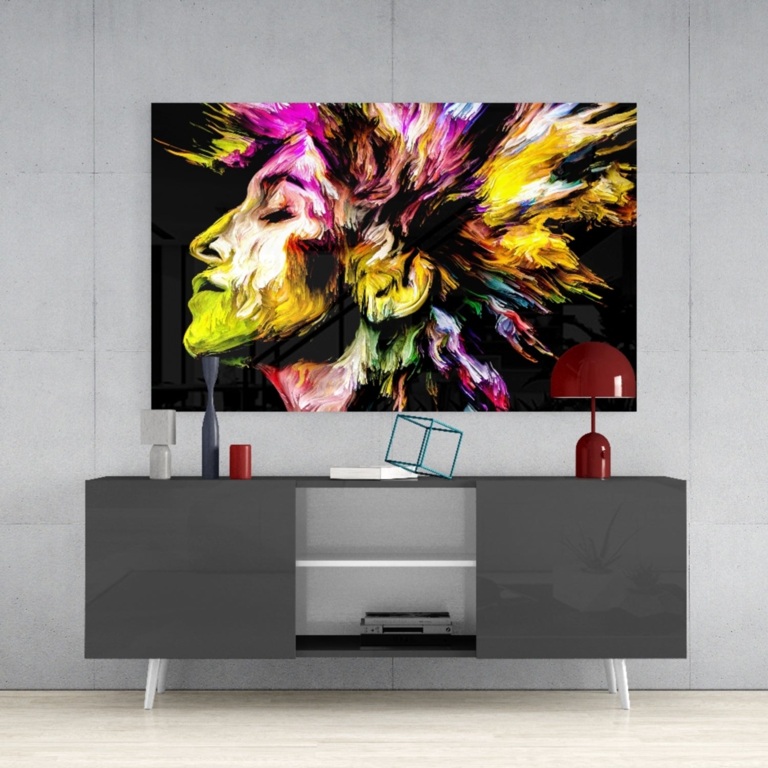 Insigneart USA Insigneart USA Colorful Thoughts Glass Wall Art