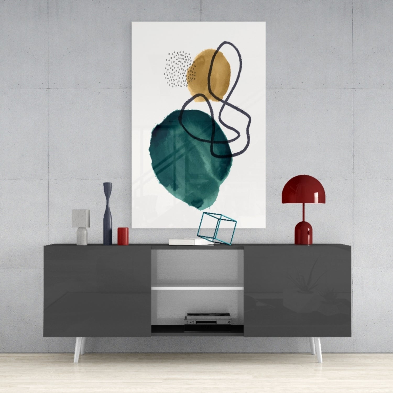 Insigneart USA Insigneart USA Abstract Shapes Glass Wall Art